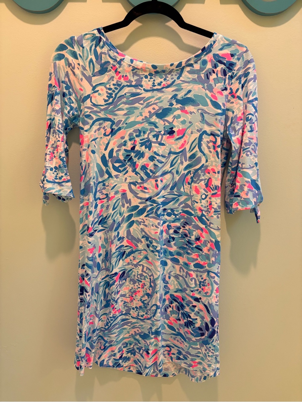Vibrant Lilly Pulitzer Preston Tie Sleeve Dress
